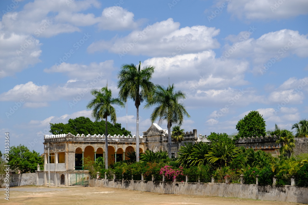 Mexico Yucatan Hacienda Yaxcopoil panoramic view
