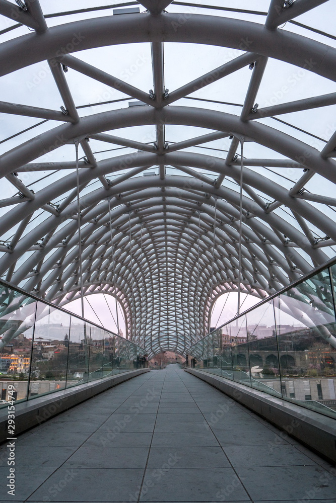 View from inside of covered walkway. Georgia