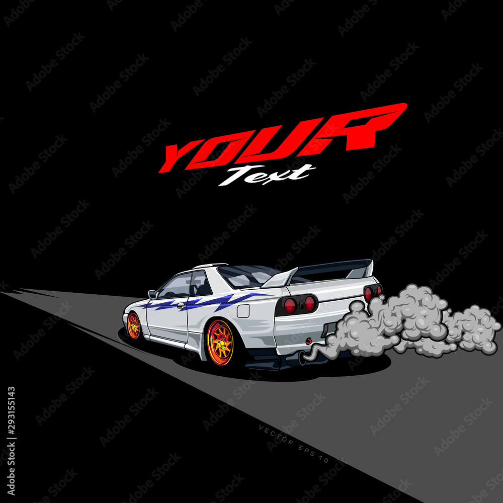 Vintage Race Car Vector
