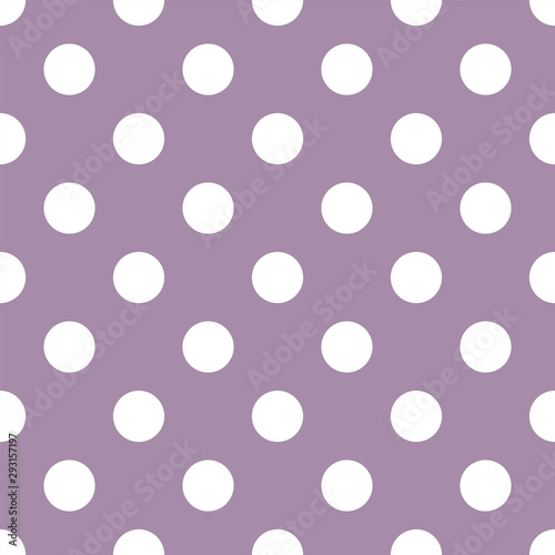 Seamless vector pattern with classic white peas on a lilac background. Cotton Fabric for Sewing, Patchwork, Print Design Tissue textile Cloth Fabrics
