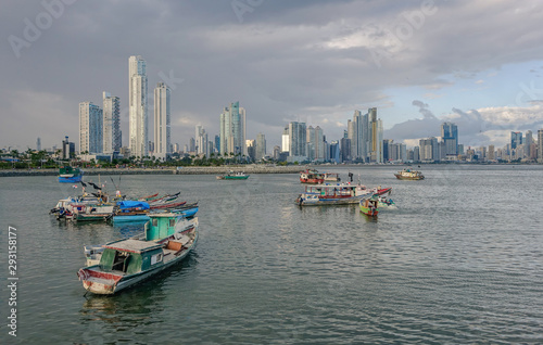 View of the bay of Panama City