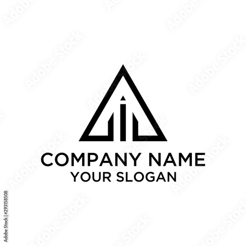 Initial Letter AI, IA Logo Design Abstract