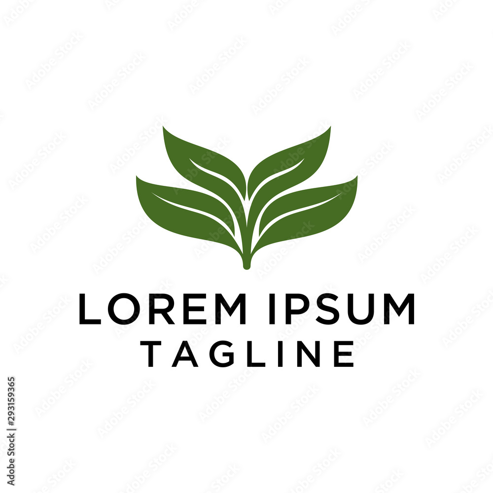 Leaf Green Logo Nature Template