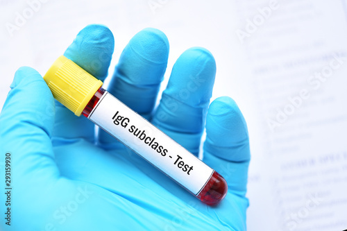 Blood sample tube for Immunoglobulin G or IgG subclass test photo