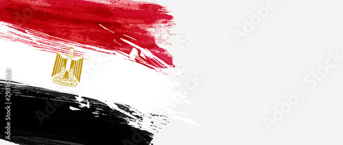 Abstract flag of Egypt