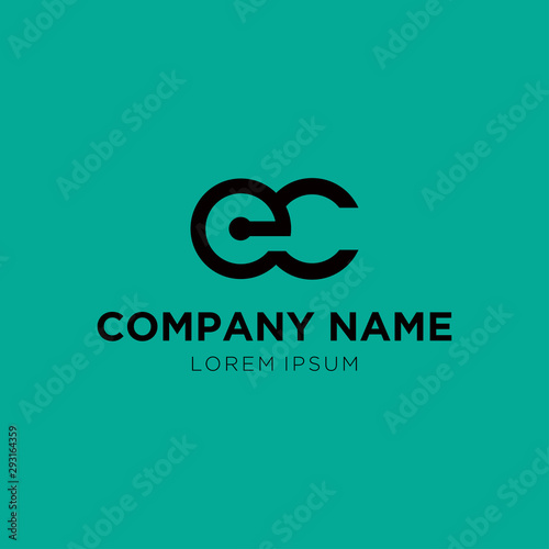  Logo design, Inspiration for companies from the initial letters of the EC logo icon. 