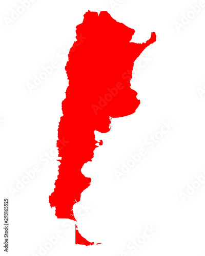Karte von Argentinien