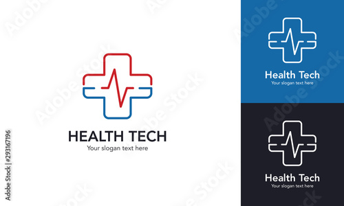 Health Tech Logo Template