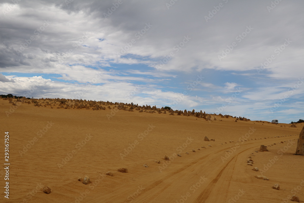 Limestone formation at Pinnacles Desert in Western Australia
