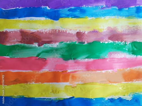 Colorful bright stripes  rainbow  children   s drawing  hand-drawn