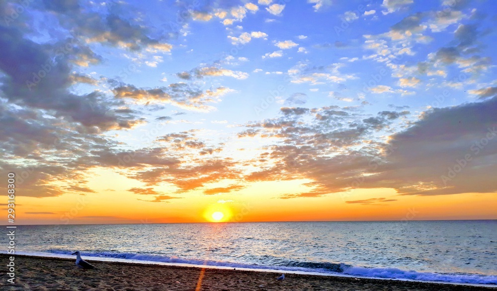 Obraz premium sunset on the beach