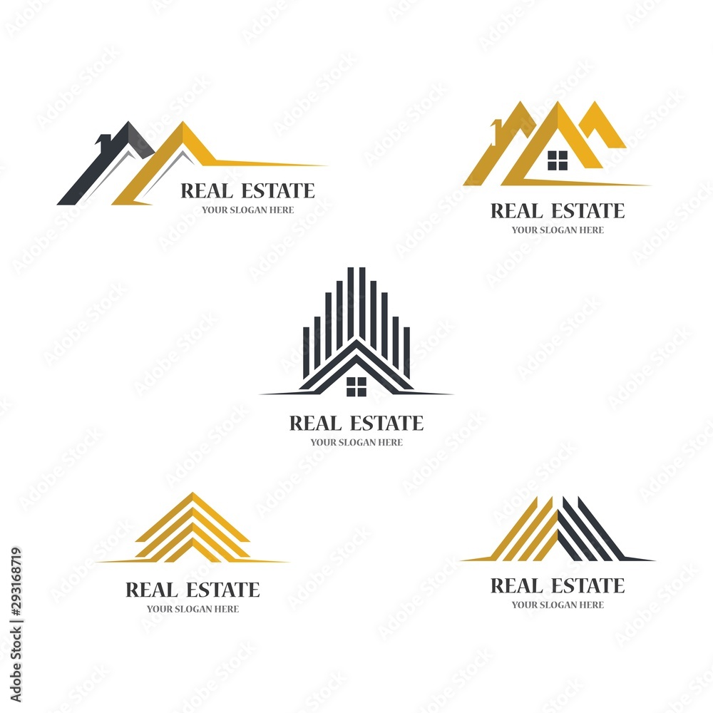 Real estate logo icon illustration Real estate logo icon illustration