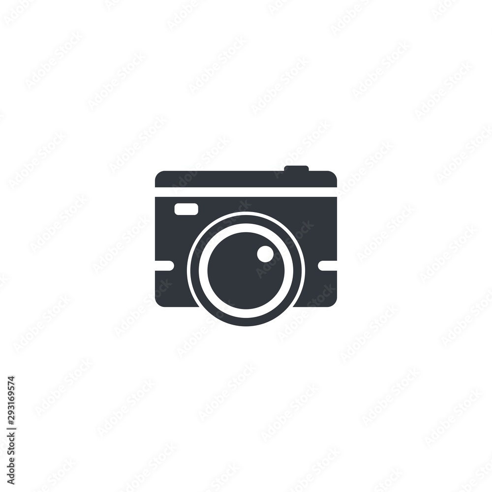 Camera logo template vector icon