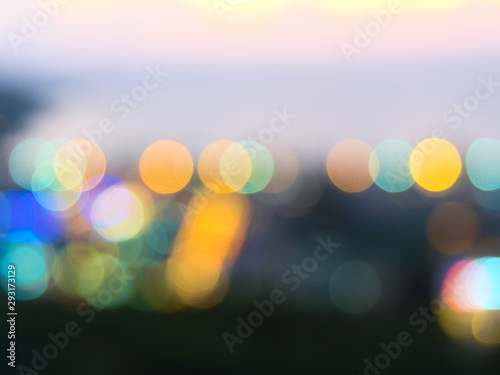 Abstract background  bright multi-colored lights out of focus