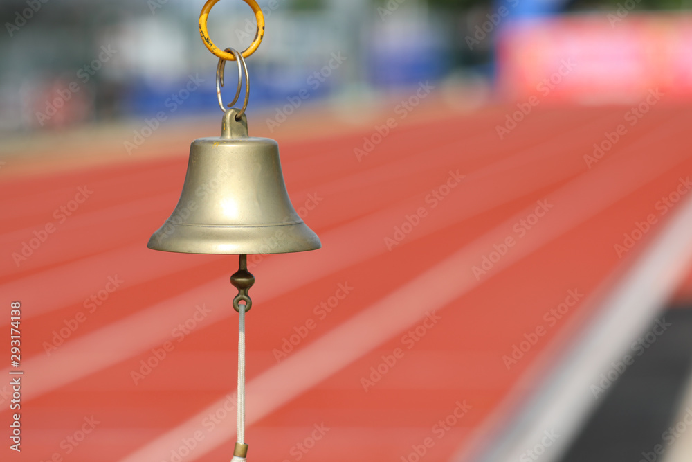 Obraz premium Metal bell on the sport venue