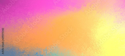 Bright yellow orange purple pink and blue background  colorful abstract background design with texture and grunge