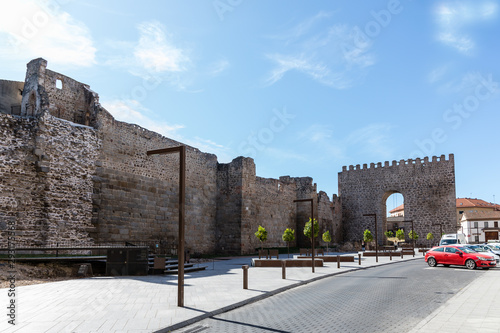 remains of ancient arabic wall in Talavera de la Reina, province of Toledo, Spain