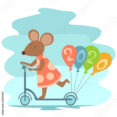 Mouse on the Scooter