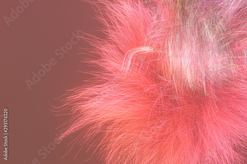 Artistic look abstract of fur  dreamy background. Closeup  3D rendering   illustration.