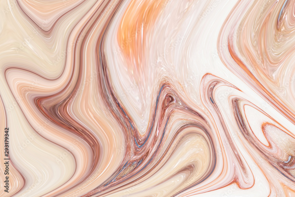 Marble ink colorful. brown marble pattern texture abstract background. can be used for background or wallpaper
