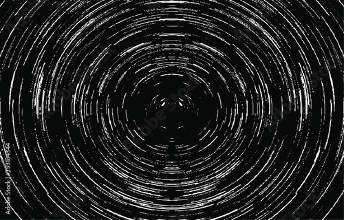 Monochrome texture composed of irregular graphic elements. Distressed uneven grunge background. Abstract vector illustration. Overlay for interesting effect and depth. Isolated on white background.