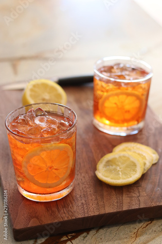 lemon cocktail summer drink