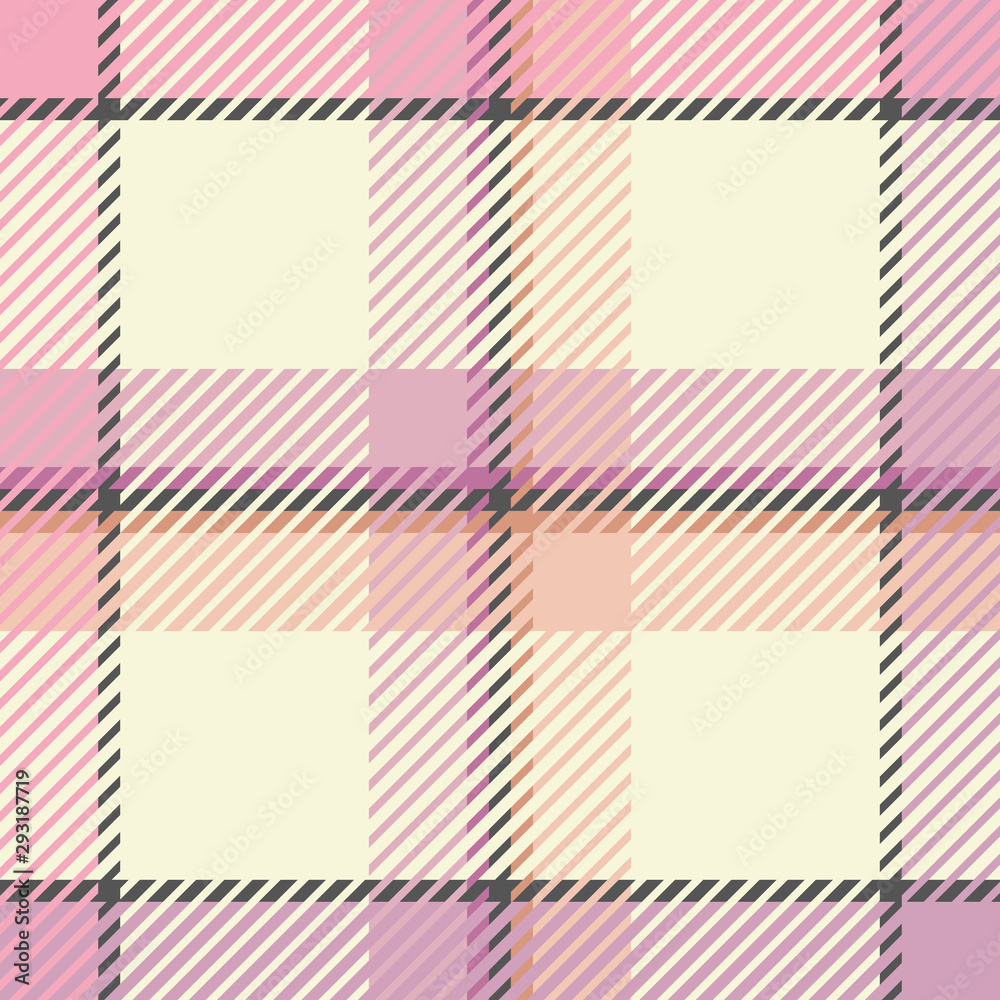 Plaid or tartan vector is background or texture in many color Plaid or tartan vector is background or texture in many color
