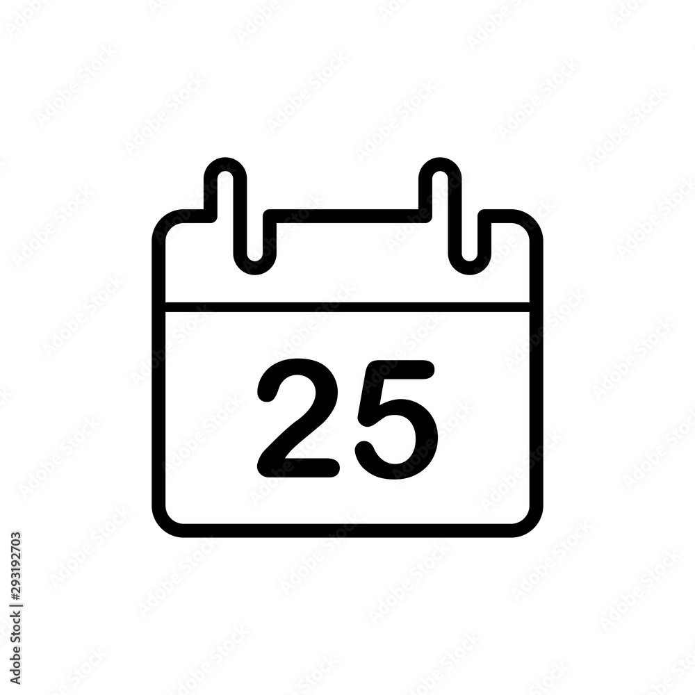 icon calendar 25