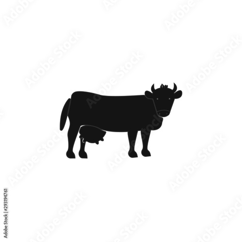 cow icon. Element of farm for mobile concept and web apps. Icon for website design and development, app development. Premium icon