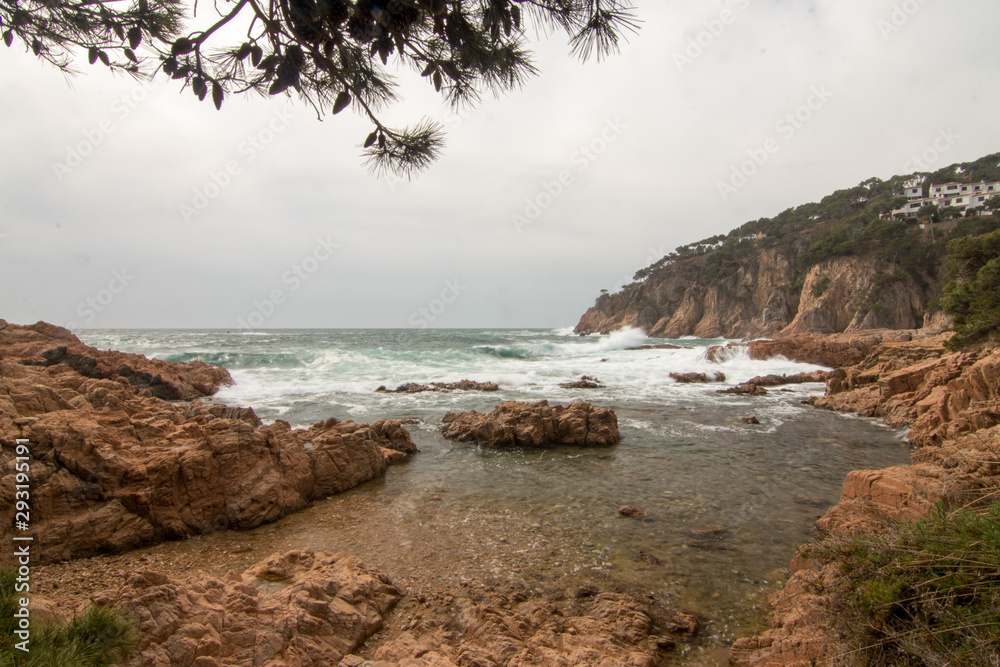 natural landscape of sea rocks and sand natural landscape of sea rocks and sand