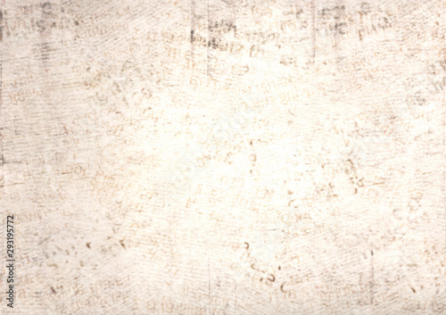 Vintage grunge newspaper paper texture background. Blurred old newspaper background.
