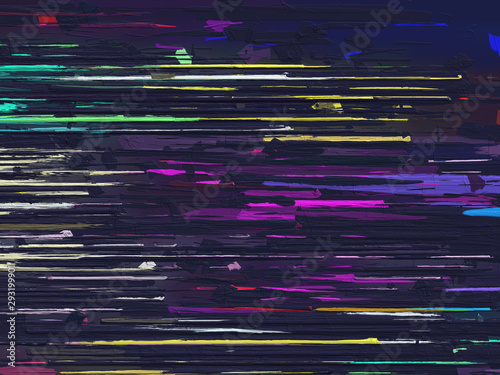colorful color tripe dot with paint brush texture illustration background