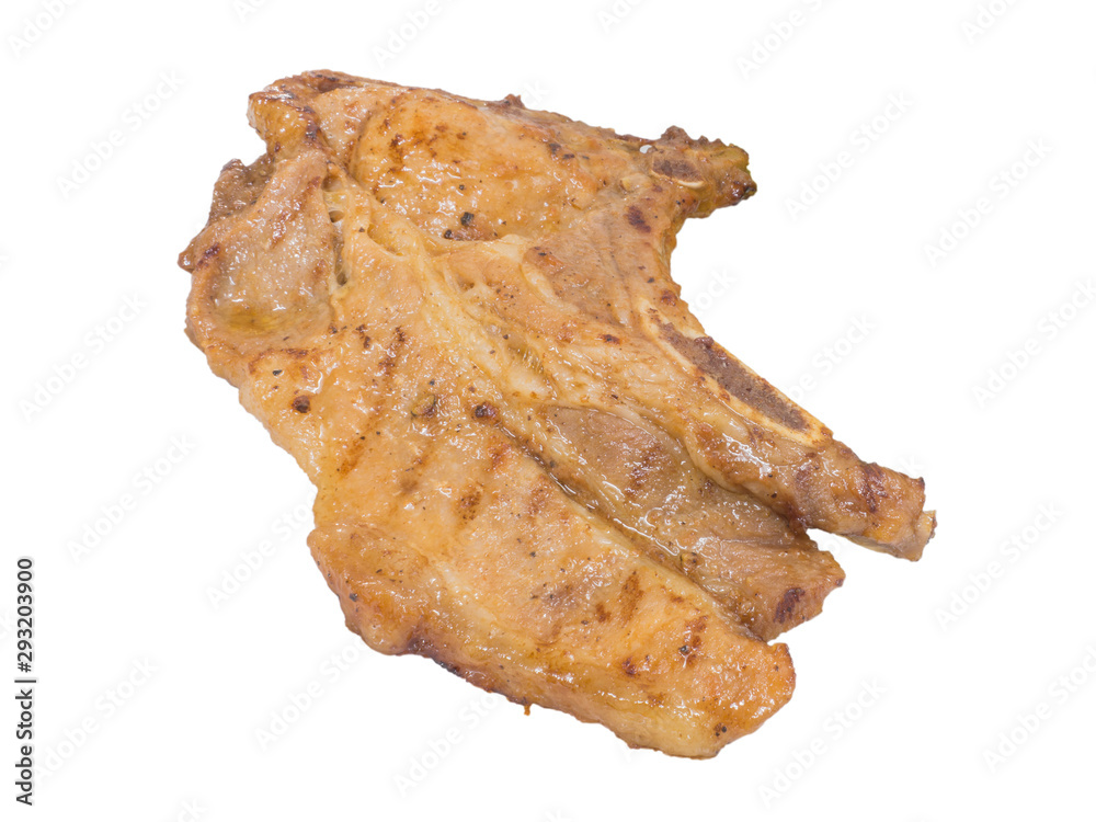 Grilled t-bone steak isolated on the white background with clipping path Grilled t-bone steak isolated on the white background with clipping path