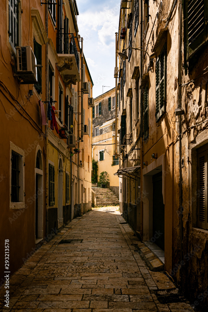 Alley in Old Town Corfu