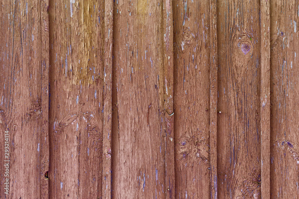Fototapeta premium Old painted wood wall - texture or background