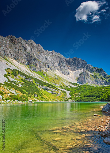 Amazing view of Skrcko lake in Durmitor National Park, Montenegro photo