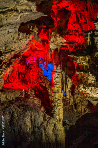 Formations inside the Gokgol Cave, Zonguldak, Turkey photo