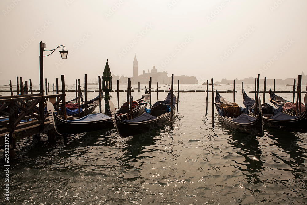 The famous and unique Venetian gondola