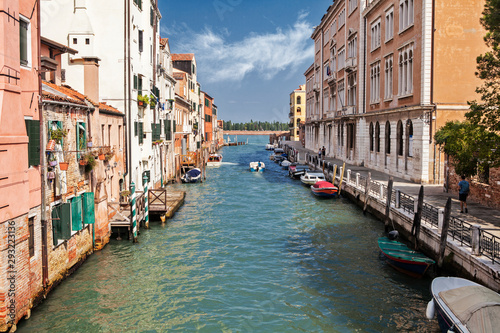 One of the many canals in Venice, Italy