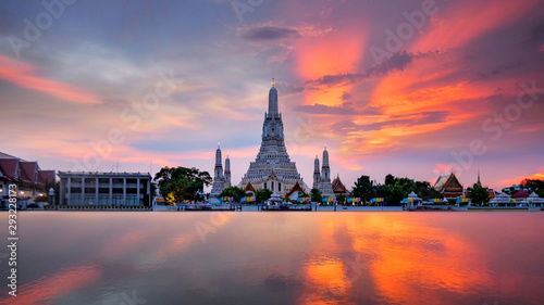 Arun temple in Bangkok Thailand.