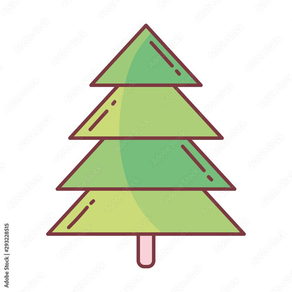 Fototapeta premium pine tree hello autumn design icon