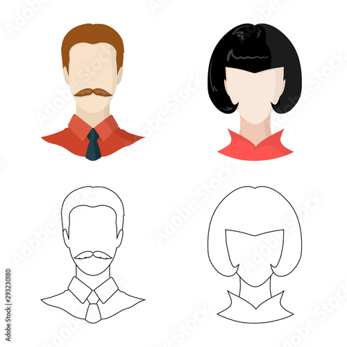 Vector illustration of professional and photo icon. Collection of professional and profile stock vector illustration.