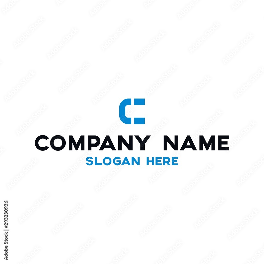 Letter H, HU, C Company Logo Design Simple Adult and Clean