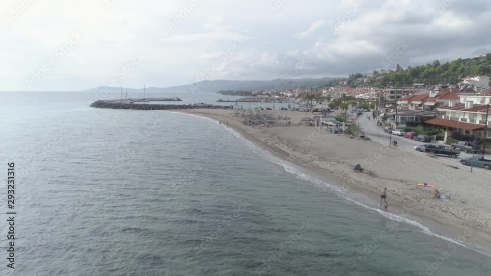 Aerial view of Nea Skioni Village, Kassandra Peninsula, Greece. 4K Aerial view of Nea Skioni Village, Kassandra Peninsula, Greece. 4K
