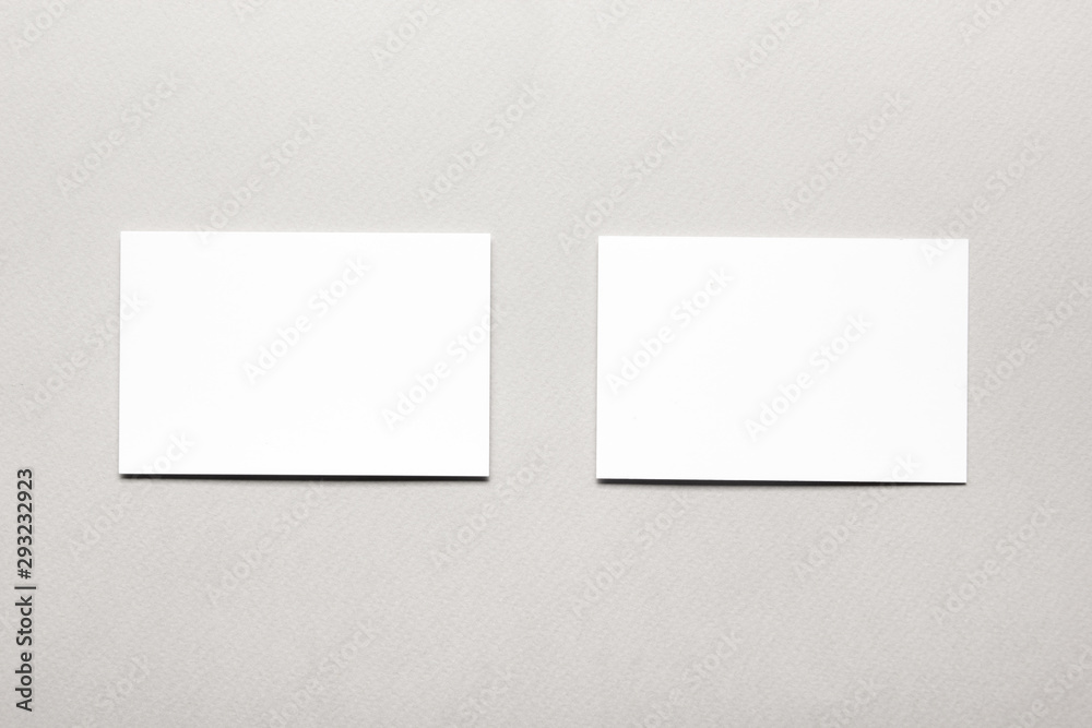 Business cards blank. Mockup on color background. Flat Lay. copy space for text. Business cards blank. Mockup on color background. Flat Lay. copy space for text.