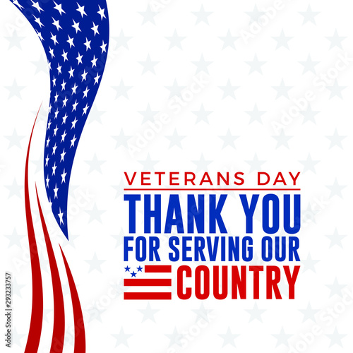 Modern Veterans Day Celebration Background Header Banner Blue and Red Color For Personal and all Business Company with High end Look