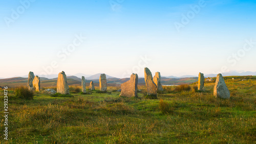 Stone Circle near Callanish, Isle of Lewis, Scotland. UK