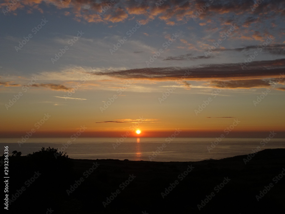Coucher de soleil sur le Cotentin