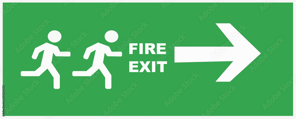 emergency exit sign emergency exit sign