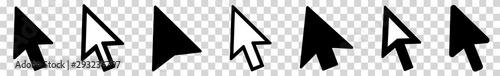 Cursor | Mouse Arrow Icon | Computer Mouse Pointer | Isolated Transparent | Click Variations